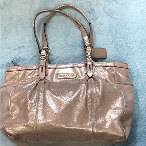 Coach handbag gold champagne shimmer NWOT